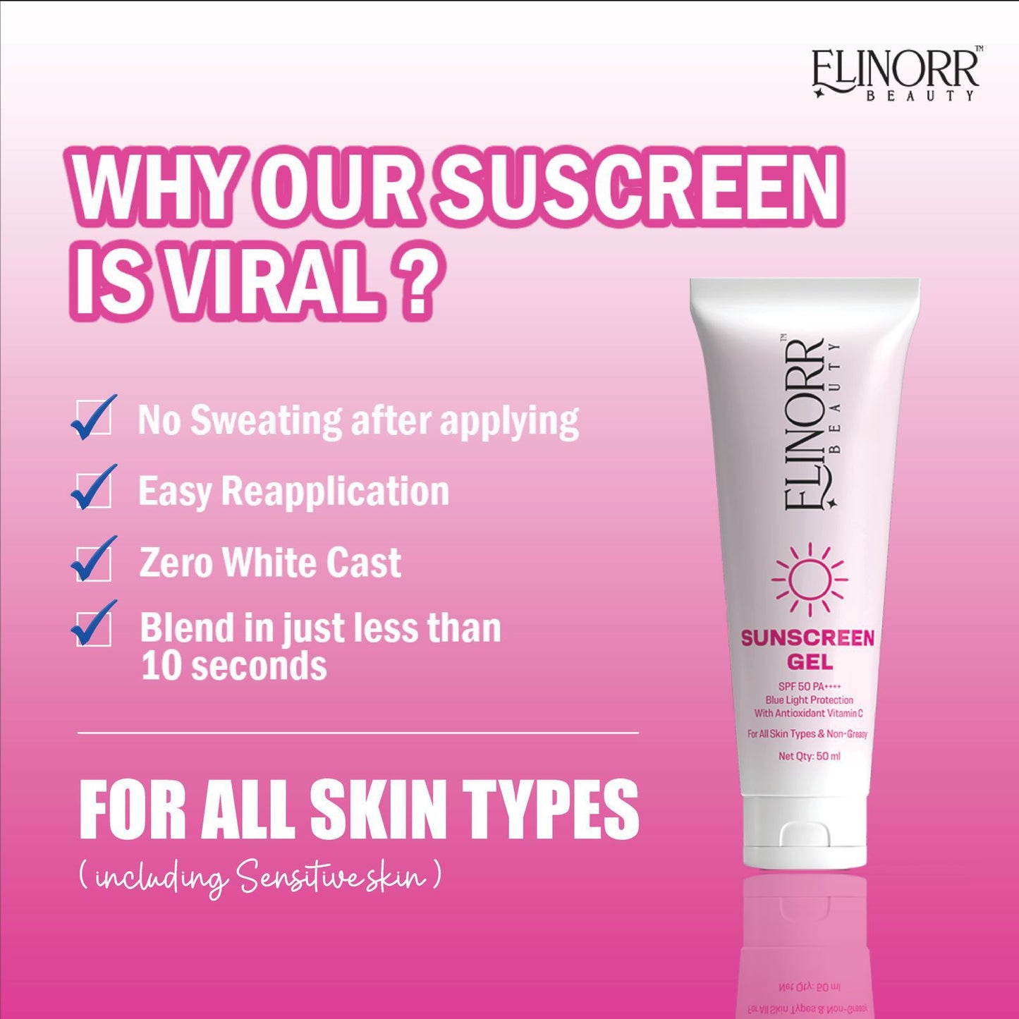 Sunscreen Gel SPF 50 PA ++++